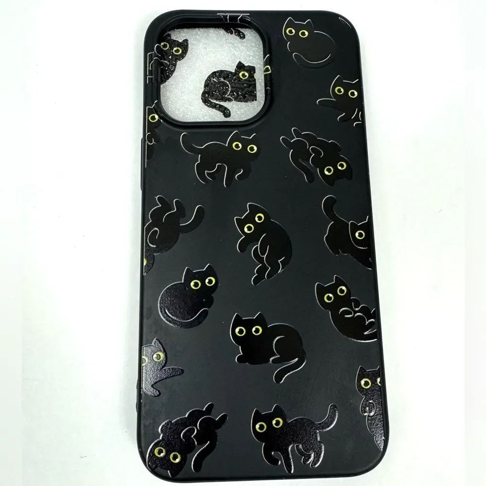 Black Cats Phone Case Compatible with iPhone 13 Pro NEW